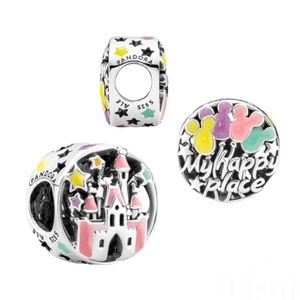 Pandora Disney Parks My Happy Place Double-sided Charm